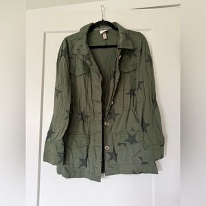 Knox Rose Olive Star Jacket Cotton
